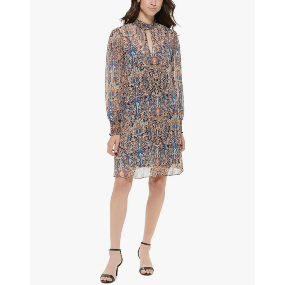 Tommy Hilfiger Long Sleeve Mock neck Knee length Luxury Elevated Refined